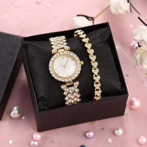 Women's Watch Full Diamond Shell Surface Diamond Bracelet