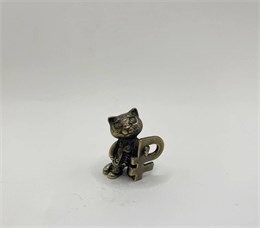 Кот с рублем миниатюра KR-019